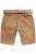 JP1880 Premium Goat Suede Staghorn Embroidery Shorts Leather Brown - Šortai - Šortai - W40-W60