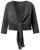 Ulla Popken 794514 Rišamas džersio bolero Antracito - Bolero švarkeliai - 