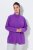 Ulla Popken 796970 Lengva flisinė striukė Tamsiai violetinė - Fleece apranga - 