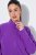 Ulla Popken 796970 Lengva flisinė striukė Tamsiai violetinė - Fleece apranga - 