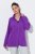 Ulla Popken 796970 Lengva flisinė striukė Tamsiai violetinė - Fleece apranga - 