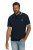 JP1880 802789 Polo marškinėliai su balta kontrastine apykakle Tamsiai mėlyna - Polo marškinėliai - Polo marškinėliai - 2XL-8XL