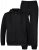 JP1880 802934 Sportinis kostiumas su striuke su gobtuvu ir kelnėmis Juoda TALL - TALL treningai - 