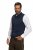 JP1880 Mottled Stretch Knit Stand-up Collar Vest Navy Blue - Didelės vyriškos striukės - Didelės vyriškos striukės
