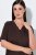Ulla Popken 806944 Pižama trumpomis rankovėmis Ruda - Pižama/Loungewear - 
