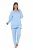 Ulla Popken 810592 Pižama su nėriniais Šviesiai mėlyna - Pižama/Loungewear - 