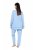 Ulla Popken 810592 Pižama su nėriniais Šviesiai mėlyna - Pižama/Loungewear - 