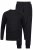 JP1880 Two-piece Pyjamas Long Sleeve and Long Trousers Black - Apatinis trikotažas ir plaukimo apranga - Apatinis trikotažas - 2XL-8XL