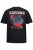 JP1880 Scorpions Blackout Graphic Comfort Fit Band T-Shirt Black - Marškinėliai - Marškinėliai - 2XL-14XL