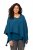 Ulla Popken Knit Pointed Hem Poncho Cerulean - Megztiniai ir džemperiai - 