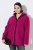 Ulla Popken 823371 Teddy striukė su gobtuvu ir dygsniuotomis kišenėmis Fuksija - Fleece apranga - 