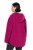 Ulla Popken 823371 Teddy striukė su gobtuvu ir dygsniuotomis kišenėmis Fuksija - Fleece apranga - 