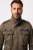 JP1880 Field Jacket with Badges Vintage Look TALL Moss Green - TALL striukės - TALL striukės aukštiems vyrams