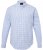 JP1880 Modern Fit Button-Down Collar Long Sleeve Check Shirt Light Blue - Marškiniai - Marškiniai - 2XL-8XL
