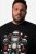 Men+ 148 Marškinėliai bellyfit Kalėdų Senelis ant motociklo Juoda - Marškinėliai - Marškinėliai - 2XL-14XL