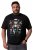 Men+ 148 Marškinėliai bellyfit Kalėdų Senelis ant motociklo Juoda - Marškinėliai - Marškinėliai - 2XL-14XL