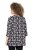 Ulla Popken Snowflake Print 3/4 Sleeve A-Line Tee Black - Spausdinti marškinėliai moterims - 