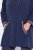 Ulla Popken 837190 Naminis pončas su gobtuvu Tamsiai violetinė - Pižama/Loungewear - 
