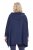Ulla Popken 837190 Naminis pončas su gobtuvu Tamsiai violetinė - Pižama/Loungewear - 