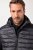 JAY-PI Lightly Quilted Jacket with a Hoodie Black - Didelės vyriškos striukės - Didelės vyriškos striukės