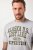 JP1880 T-shirt Short Sleeve Chest Print Grey Melange - Marškinėliai - Marškinėliai - 2XL-14XL