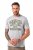 JP1880 T-shirt Short Sleeve Chest Print Grey Melange - Marškinėliai - Marškinėliai - 2XL-14XL