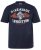 JP1880 T-Shirt Short Sleeve Chest Print Navy - Marškinėliai - Marškinėliai - 2XL-14XL