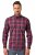 JP1880 Checked Shirt Long Sleeve Red - Marškiniai - Marškiniai - 2XL-8XL