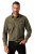 JP1880 Denim Shirt Long Sleeve Olive Green - Marškiniai - Marškiniai - 2XL-8XL