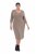 Ulla Popken 841952 Džemperio tipo suknelė su V formos iškirpte Šviesiai ruda - Suknelės - Suknelės visiems dydžiams