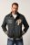 JP1880 Blouson Velour with Chest Embroidery Dark Green - Didelės vyriškos striukės - Didelės vyriškos striukės