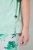 Ulla Popken 846971 Pižama su raštu Šviesiai žalia - Pižama/Loungewear - 