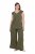 Ulla Popken 848131 Pižama su nėriniais Alyvuogių žalia - Pižama/Loungewear - 