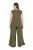 Ulla Popken 848131 Pižama su nėriniais Alyvuogių žalia - Pižama/Loungewear - 