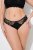 Ulla Popken 848522 Stringai su nėriniais 3 vnt. Juoda - Kelnaitės - 