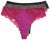 Ulla Popken 848522 Stringai su nėriniais 3 vnt. Tamsiai violetinė - Kelnaitės - 