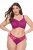 Ulla Popken 848522 Stringai su nėriniais 3 vnt. Tamsiai violetinė - Kelnaitės - 