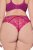 Ulla Popken 848522 Stringai su nėriniais 3 vnt. Tamsiai violetinė - Kelnaitės - 