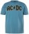 JP1880 849790 AC/DC Classic Logo Marškinėliai Turkio mėlyna - Grupės marškinėliai - Grupių marškinėliai