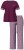 Ulla Popken 849850 Pižama su langeliais Uogų raudona - Pižama/Loungewear - 