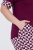 Ulla Popken 849850 Pižama su langeliais Uogų raudona - Pižama/Loungewear - 
