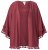 Ulla Popken 849860 Kimono Rūdžių raudona - Kardiganai - Plius dydžio megztiniai moterims