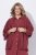 Ulla Popken 849860 Kimono Rūdžių raudona - Kardiganai - Plius dydžio megztiniai moterims