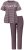 Ulla Popken 850403 Pižama su gėlių raštu Ruda - Pižama/Loungewear - 