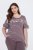 Ulla Popken 850403 Pižama su gėlių raštu Ruda - Pižama/Loungewear - 