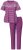 Ulla Popken 850403 Pižama su gėlių raštu Violetinė - Pižama/Loungewear - 