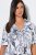 Ulla Popken 850441 Pižama su raštu Kreminė balta - Pižama/Loungewear - 