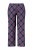 Ulla Popken 850864 3 dalių pižamos komplektas su langeliais Violetinė - Pižama/Loungewear - 