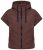 Ulla Popken 851785 Oversize dygsniuota liemenė su gobtuvu Ruda - Liemenės - 