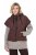 Ulla Popken 851785 Oversize dygsniuota liemenė su gobtuvu Ruda - Liemenės - 